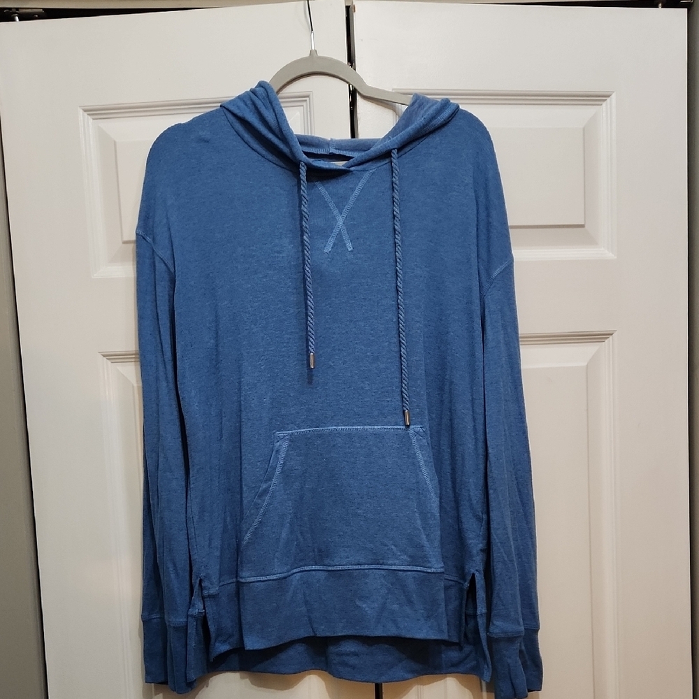 Blue Hoodie with Front Pocket